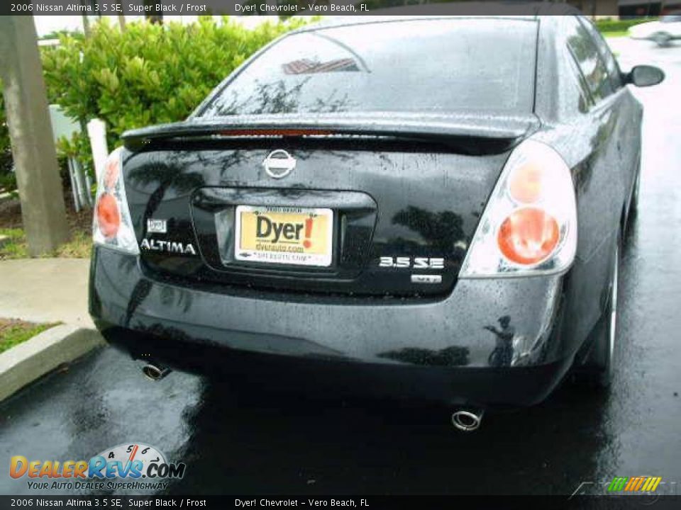 2006 Nissan Altima 3.5 SE Super Black / Frost Photo #6