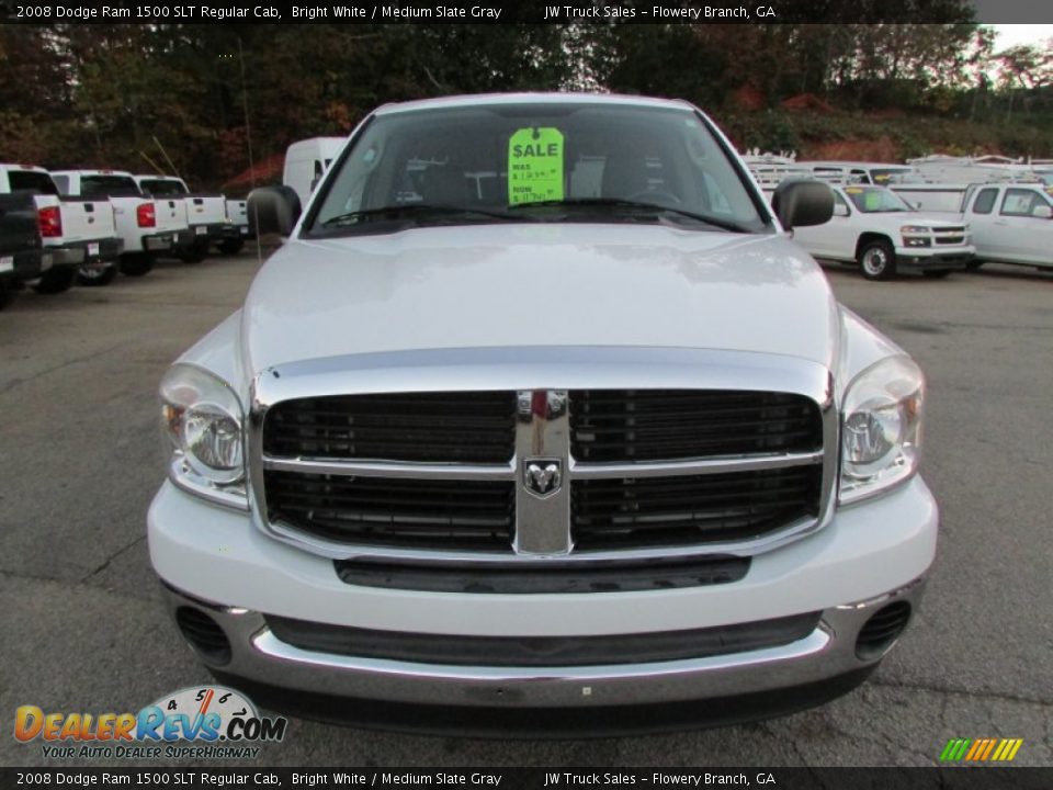 2008 Dodge Ram 1500 SLT Regular Cab Bright White / Medium Slate Gray Photo #9
