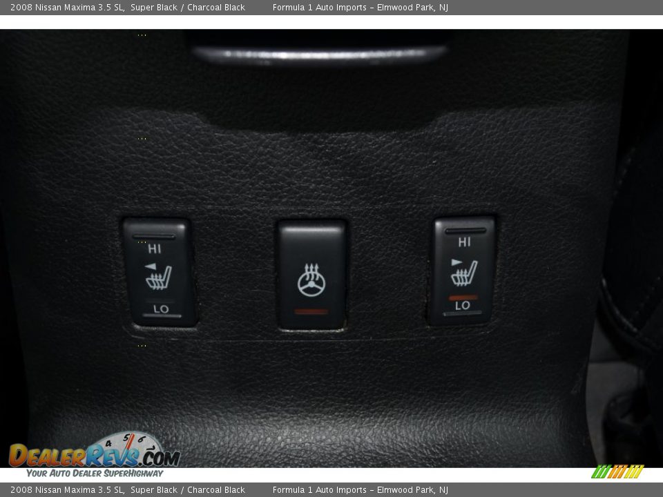 2008 Nissan Maxima 3.5 SL Super Black / Charcoal Black Photo #23