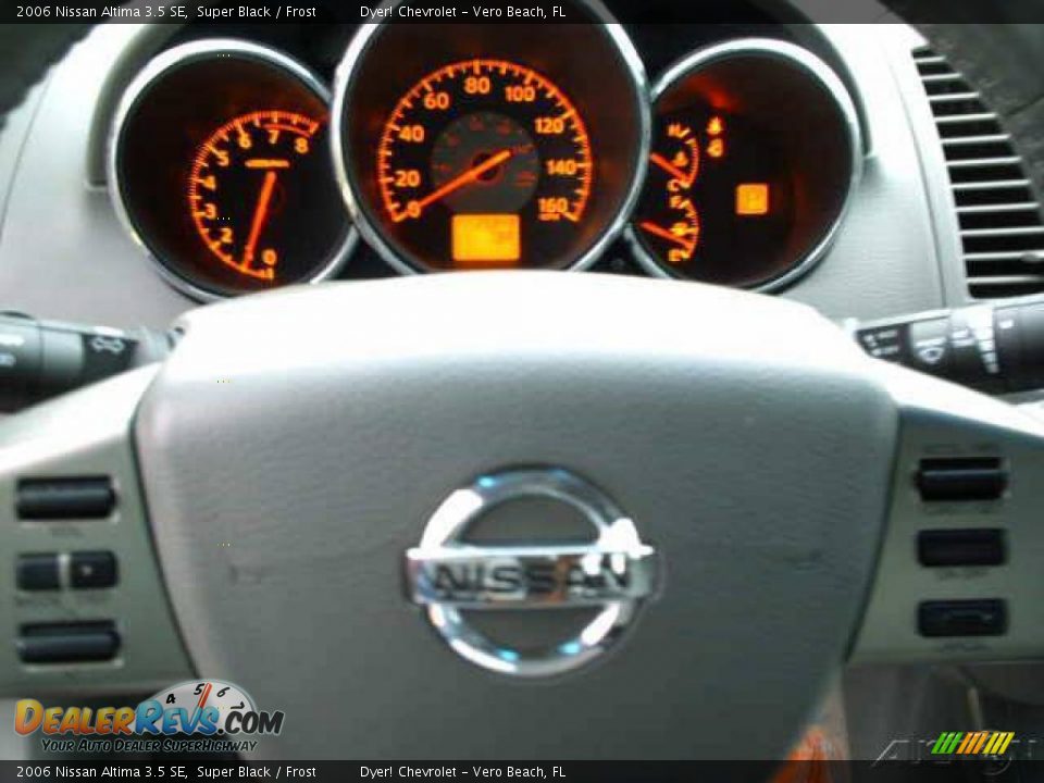 2006 Nissan Altima 3.5 SE Super Black / Frost Photo #11