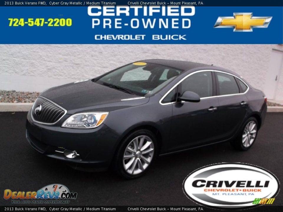 2013 Buick Verano FWD Cyber Gray Metallic / Medium Titanium Photo #1