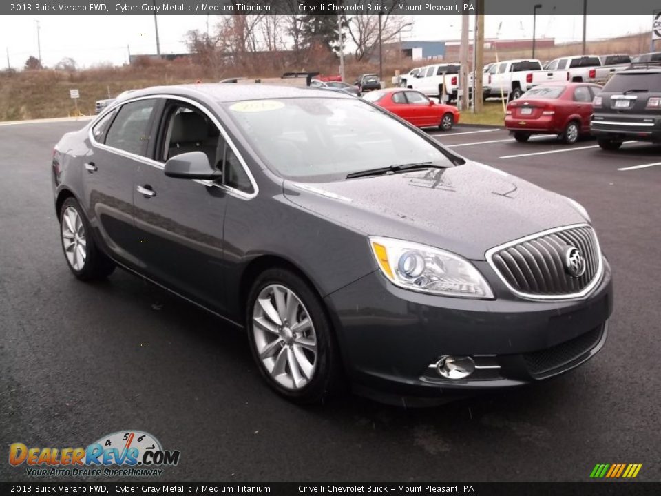 2013 Buick Verano FWD Cyber Gray Metallic / Medium Titanium Photo #5