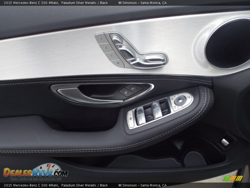 2015 Mercedes-Benz C 300 4Matic Paladium Silver Metallic / Black Photo #6