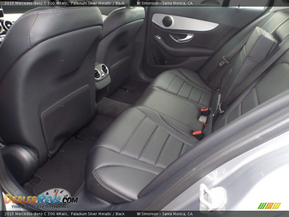 2015 Mercedes-Benz C 300 4Matic Paladium Silver Metallic / Black Photo #8