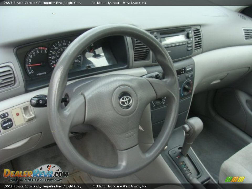 2003 Toyota Corolla CE Impulse Red / Light Gray Photo #8
