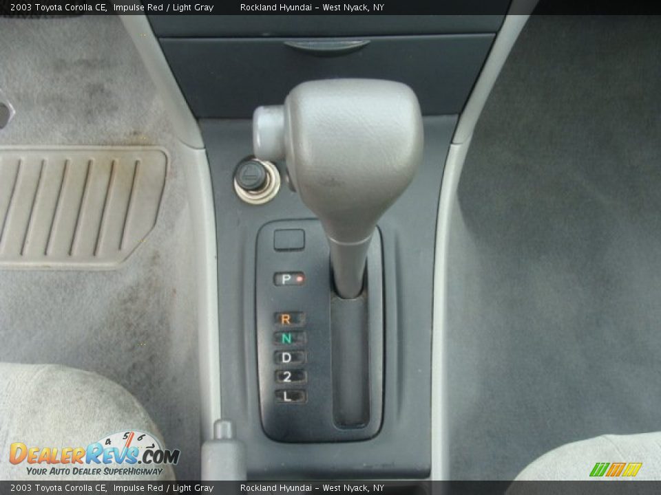 2003 Toyota Corolla CE Impulse Red / Light Gray Photo #15