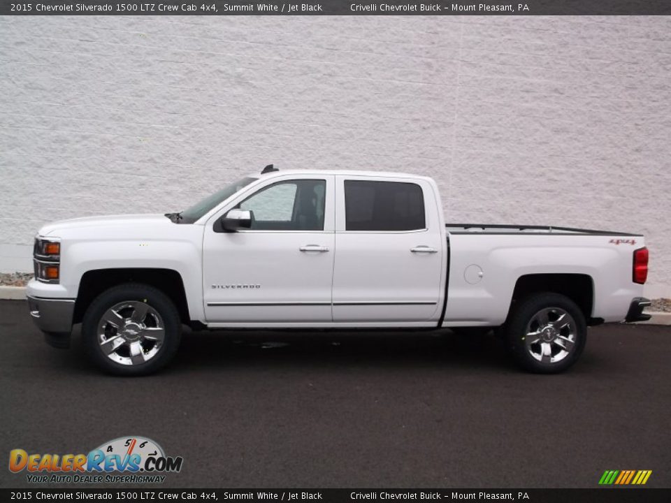 Summit White 2015 Chevrolet Silverado 1500 LTZ Crew Cab 4x4 Photo #2
