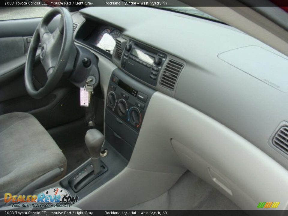 2003 Toyota Corolla CE Impulse Red / Light Gray Photo #21