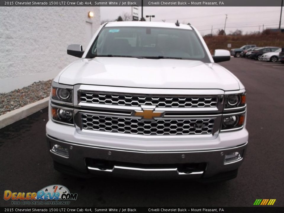 2015 Chevrolet Silverado 1500 LTZ Crew Cab 4x4 Summit White / Jet Black Photo #5