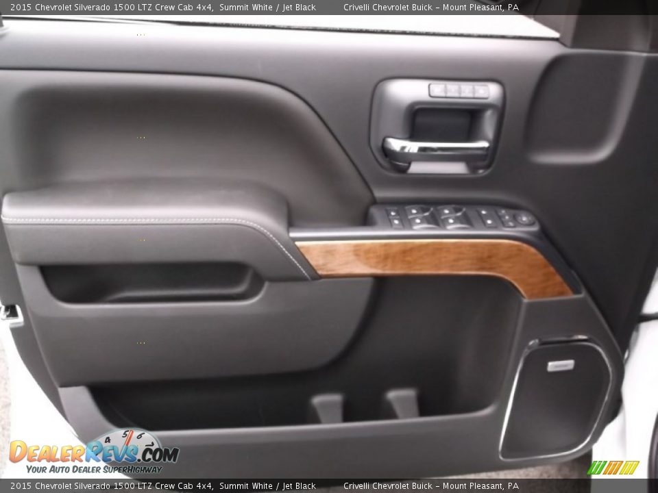 2015 Chevrolet Silverado 1500 LTZ Crew Cab 4x4 Summit White / Jet Black Photo #11