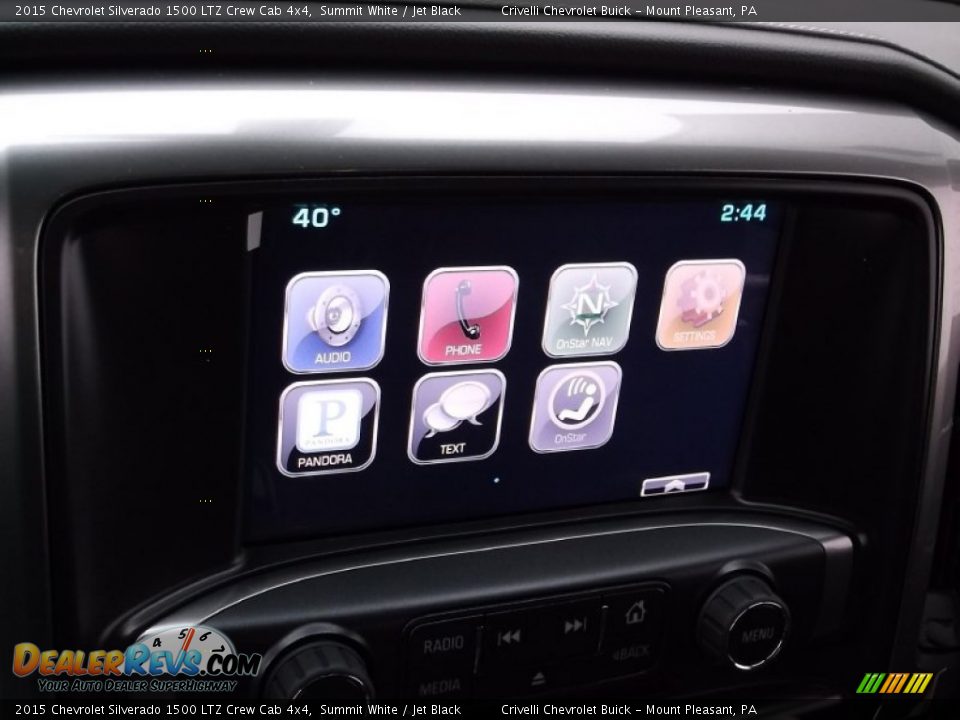 2015 Chevrolet Silverado 1500 LTZ Crew Cab 4x4 Summit White / Jet Black Photo #18