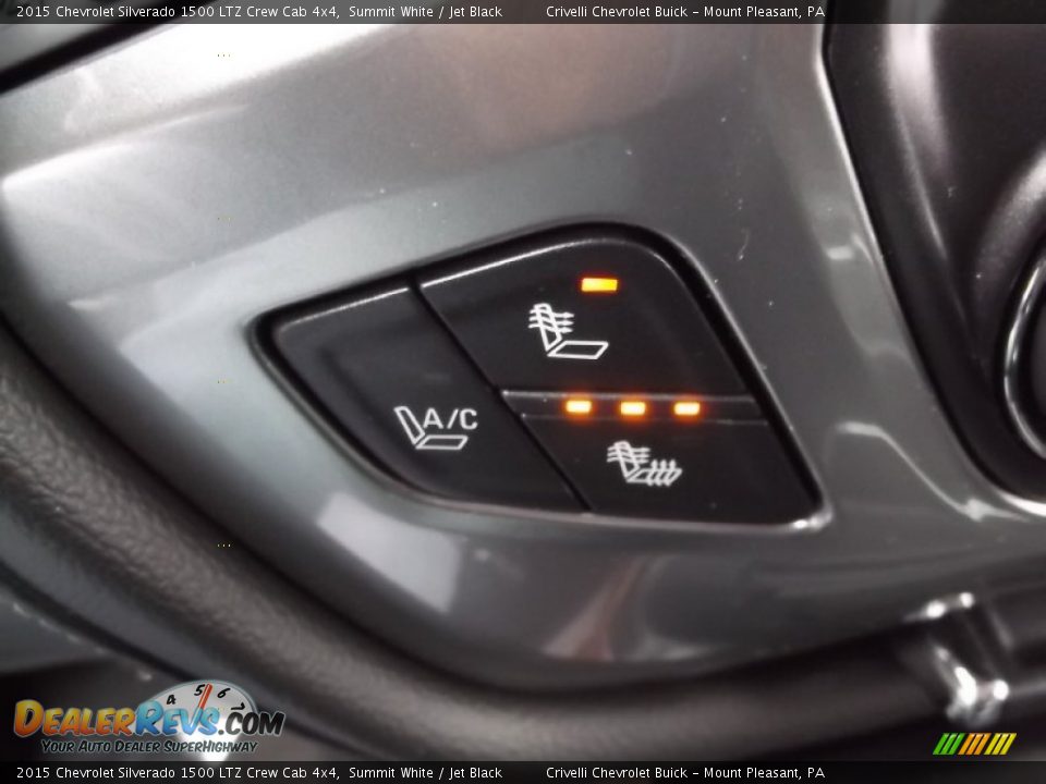 2015 Chevrolet Silverado 1500 LTZ Crew Cab 4x4 Summit White / Jet Black Photo #19