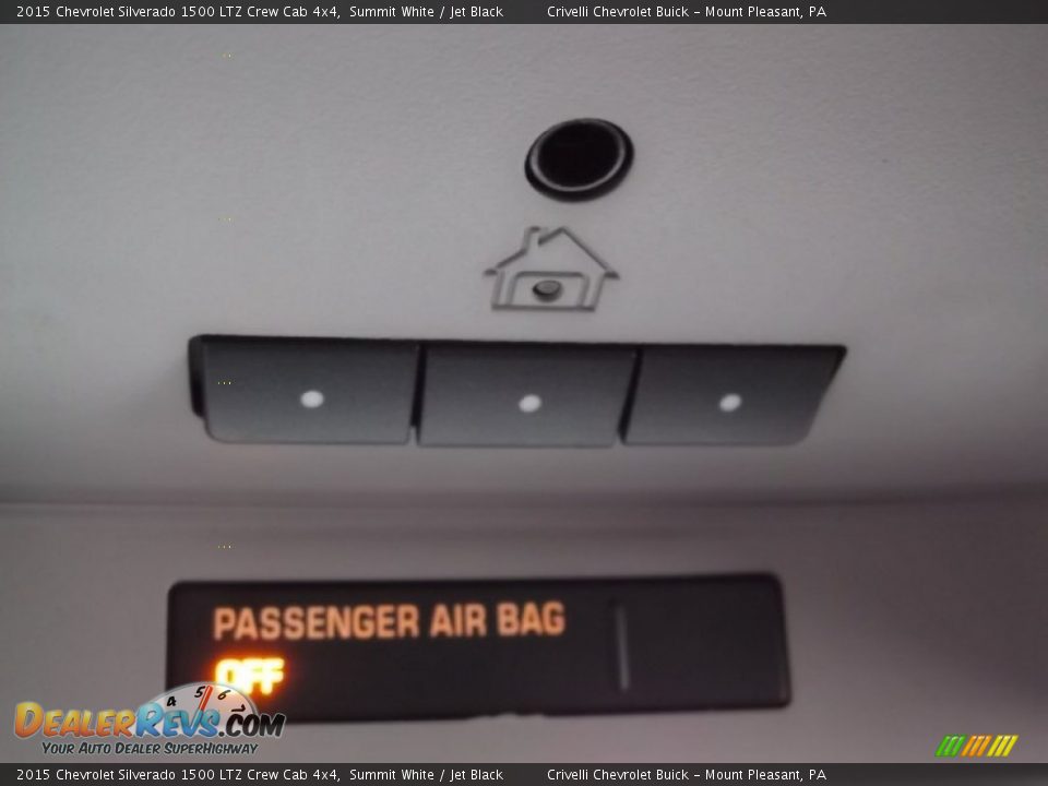 2015 Chevrolet Silverado 1500 LTZ Crew Cab 4x4 Summit White / Jet Black Photo #21