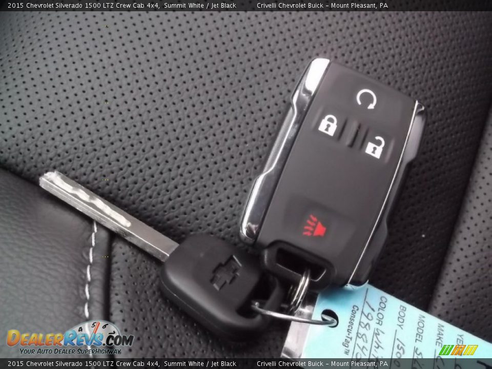 2015 Chevrolet Silverado 1500 LTZ Crew Cab 4x4 Summit White / Jet Black Photo #23