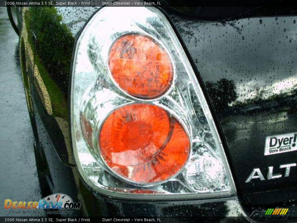 2006 Nissan Altima 3.5 SE Super Black / Frost Photo #20