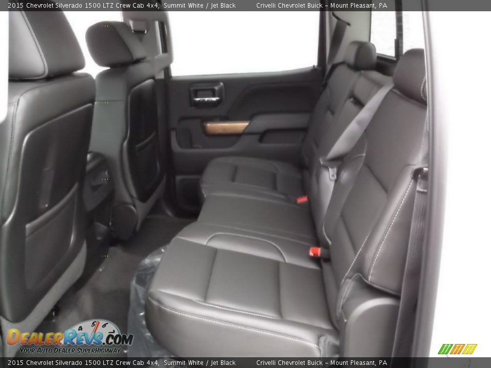Rear Seat of 2015 Chevrolet Silverado 1500 LTZ Crew Cab 4x4 Photo #24