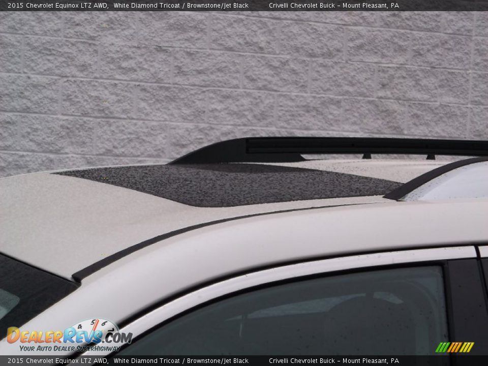 2015 Chevrolet Equinox LTZ AWD White Diamond Tricoat / Brownstone/Jet Black Photo #4
