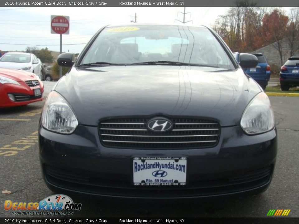 2010 Hyundai Accent GLS 4 Door Charcoal Gray / Gray Photo #2