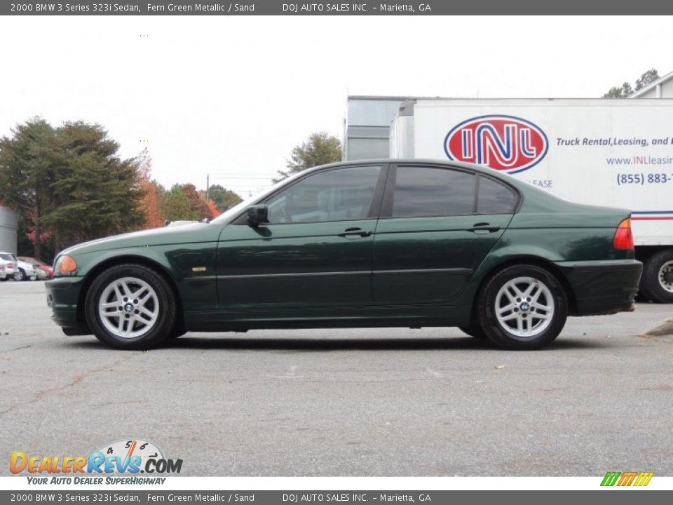 2000 BMW 3 Series 323i Sedan Fern Green Metallic / Sand Photo #5