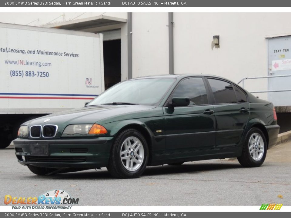 2000 BMW 3 Series 323i Sedan Fern Green Metallic / Sand Photo #8