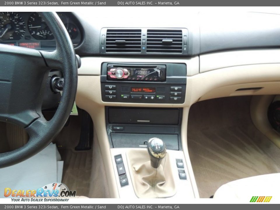 2000 BMW 3 Series 323i Sedan Fern Green Metallic / Sand Photo #12
