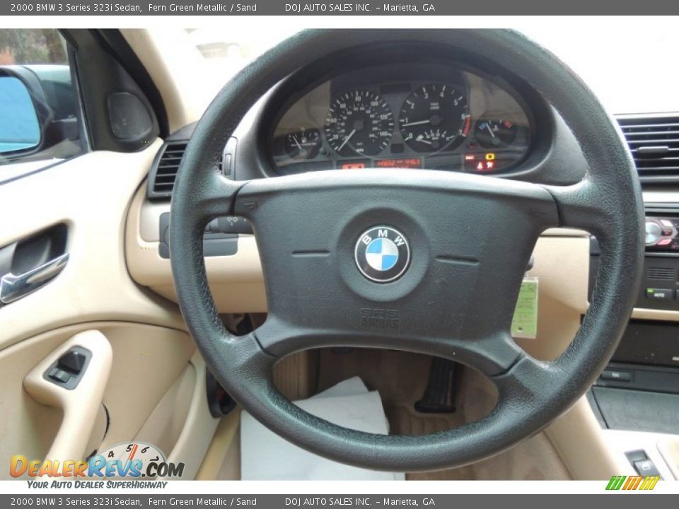 2000 BMW 3 Series 323i Sedan Fern Green Metallic / Sand Photo #15