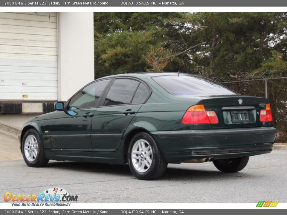 2000 BMW 3 Series 323i Sedan Fern Green Metallic / Sand Photo #17
