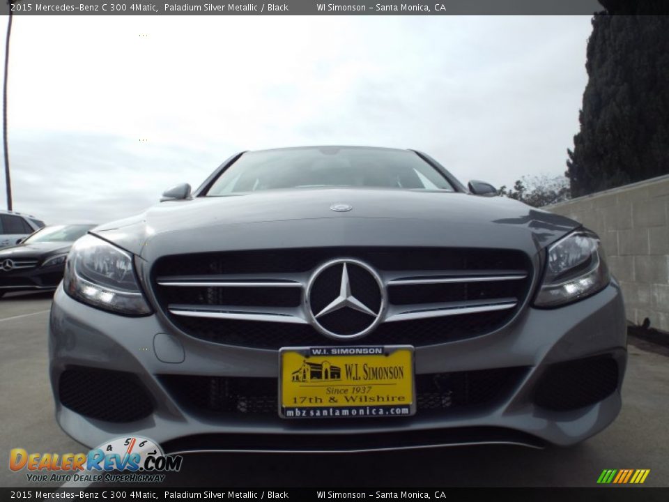 2015 Mercedes-Benz C 300 4Matic Paladium Silver Metallic / Black Photo #2