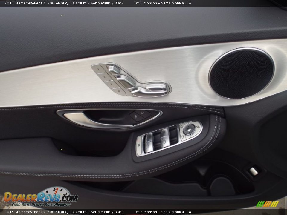2015 Mercedes-Benz C 300 4Matic Paladium Silver Metallic / Black Photo #6