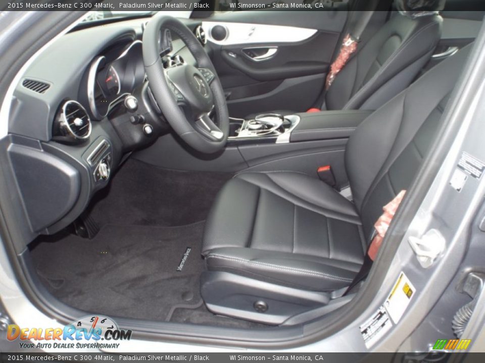 2015 Mercedes-Benz C 300 4Matic Paladium Silver Metallic / Black Photo #7