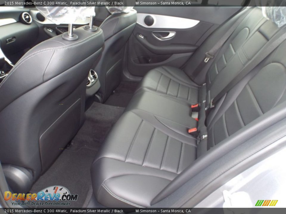 2015 Mercedes-Benz C 300 4Matic Paladium Silver Metallic / Black Photo #8