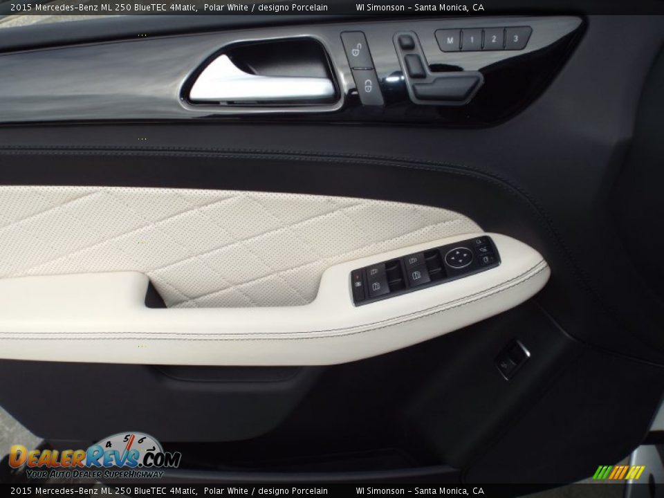 2015 Mercedes-Benz ML 250 BlueTEC 4Matic Polar White / designo Porcelain Photo #6