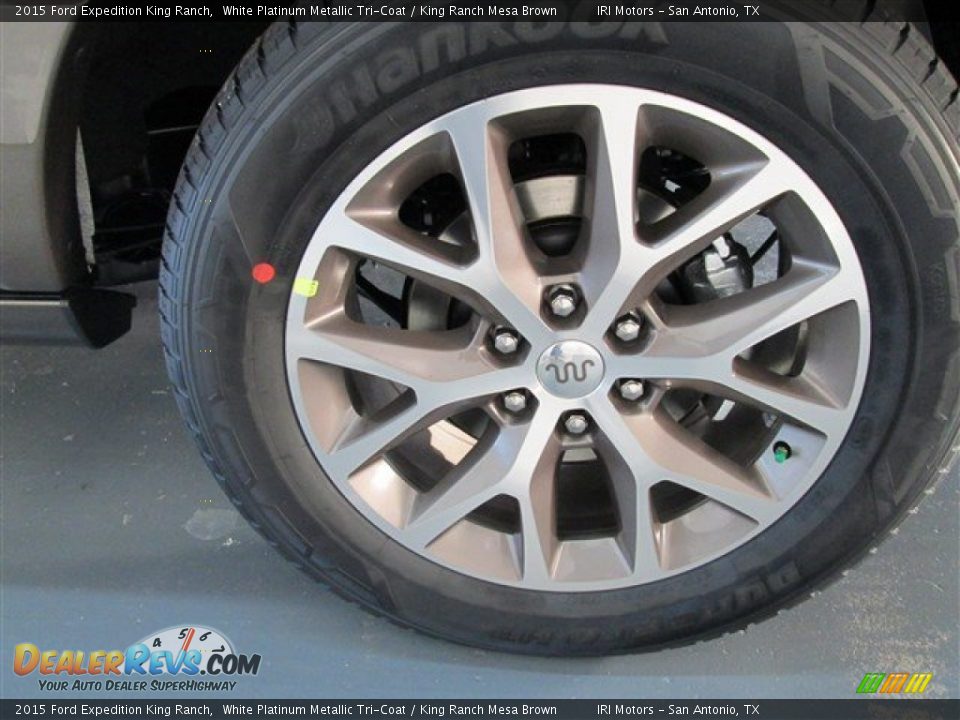 2015 Ford Expedition King Ranch White Platinum Metallic Tri-Coat / King Ranch Mesa Brown Photo #5