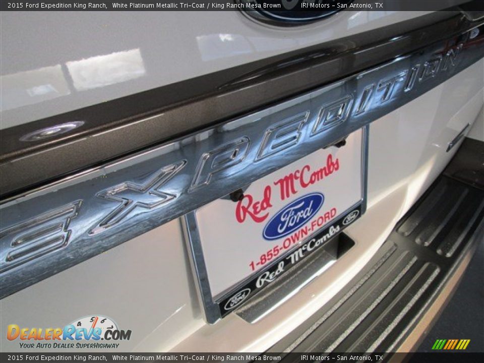 2015 Ford Expedition King Ranch White Platinum Metallic Tri-Coat / King Ranch Mesa Brown Photo #7
