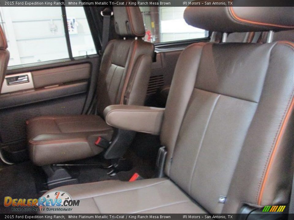 2015 Ford Expedition King Ranch White Platinum Metallic Tri-Coat / King Ranch Mesa Brown Photo #11
