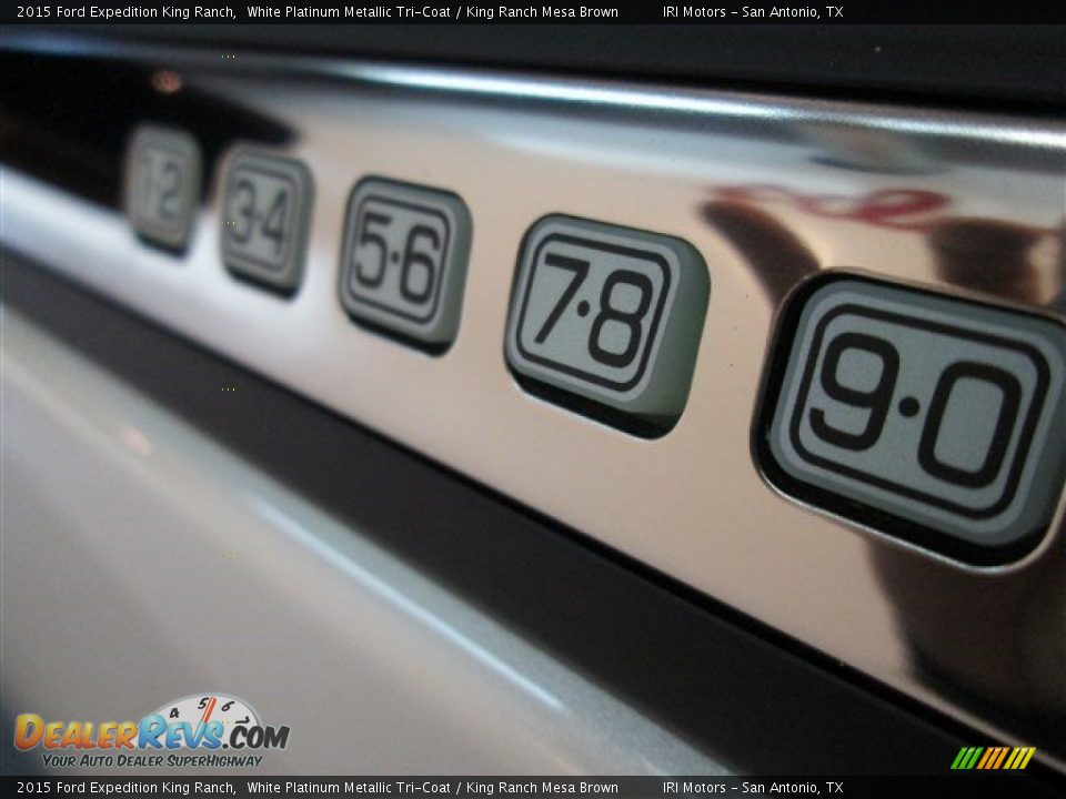 2015 Ford Expedition King Ranch White Platinum Metallic Tri-Coat / King Ranch Mesa Brown Photo #15
