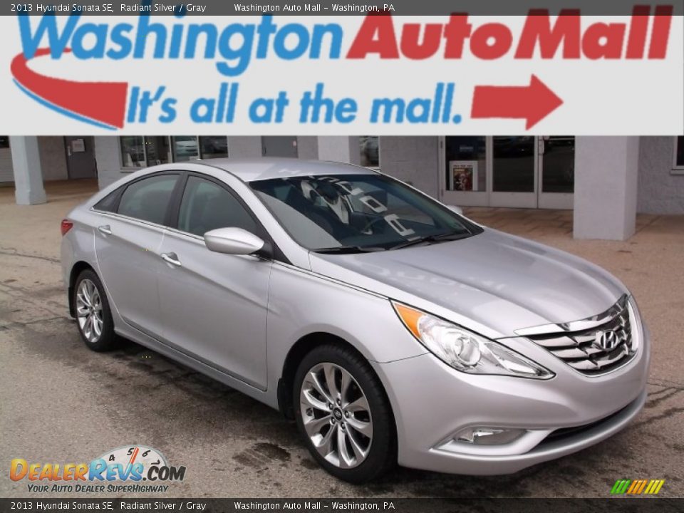 2013 Hyundai Sonata SE Radiant Silver / Gray Photo #1