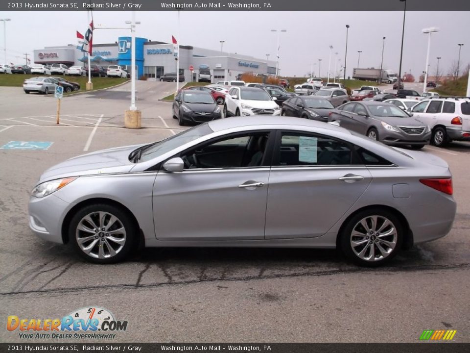 2013 Hyundai Sonata SE Radiant Silver / Gray Photo #6