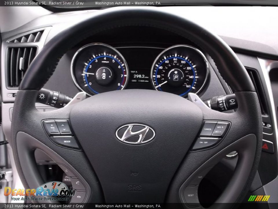 2013 Hyundai Sonata SE Radiant Silver / Gray Photo #17