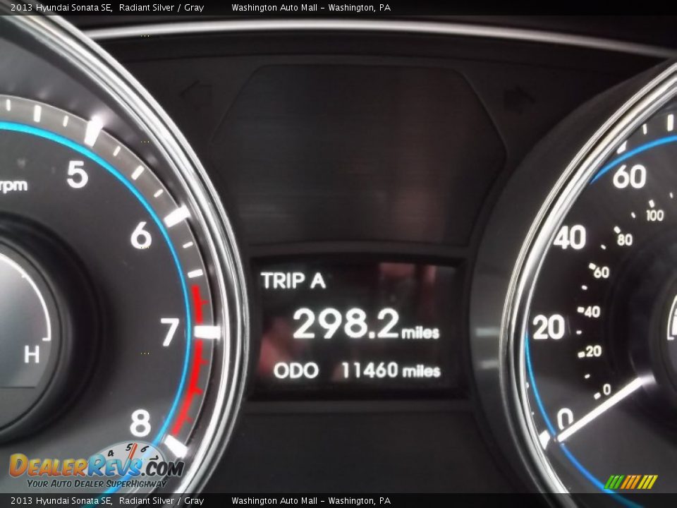 2013 Hyundai Sonata SE Radiant Silver / Gray Photo #20