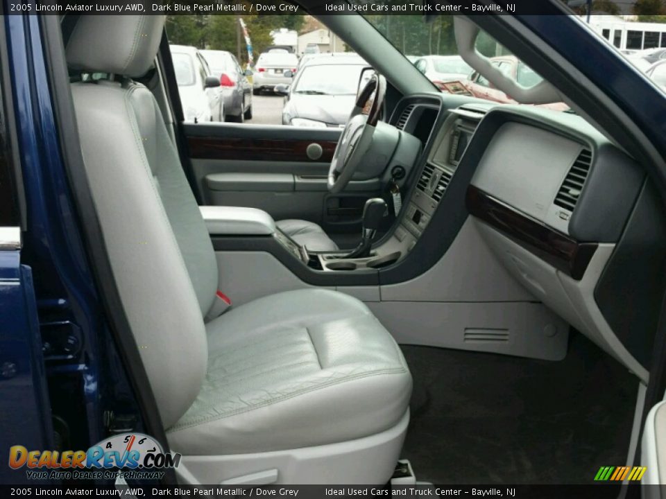 2005 Lincoln Aviator Luxury AWD Dark Blue Pearl Metallic / Dove Grey Photo #12