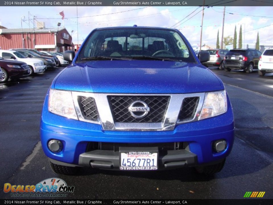 2014 Nissan Frontier SV King Cab Metallic Blue / Graphite Photo #2