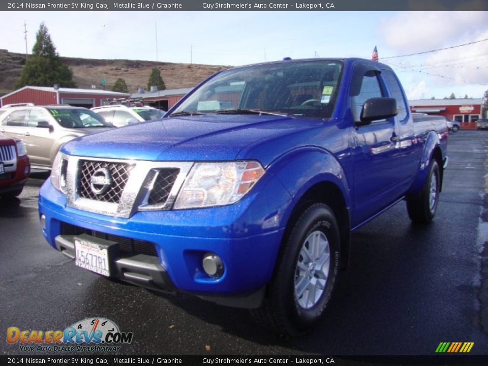 2014 Nissan Frontier SV King Cab Metallic Blue / Graphite Photo #3