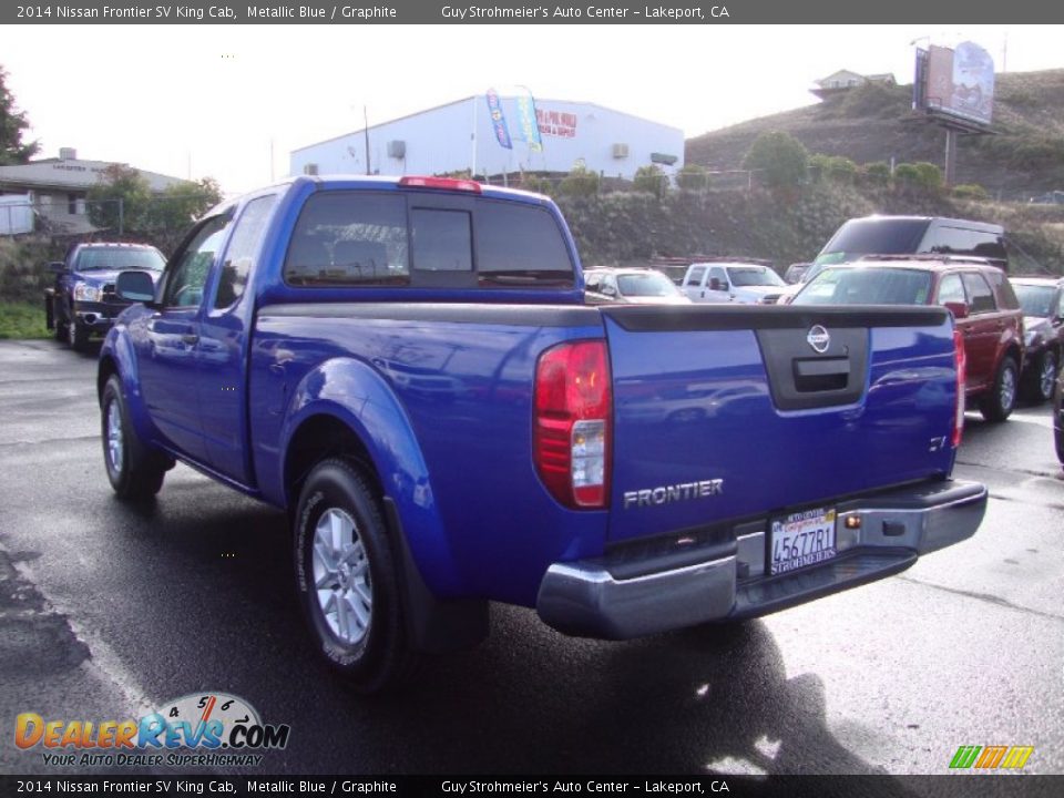 2014 Nissan Frontier SV King Cab Metallic Blue / Graphite Photo #5
