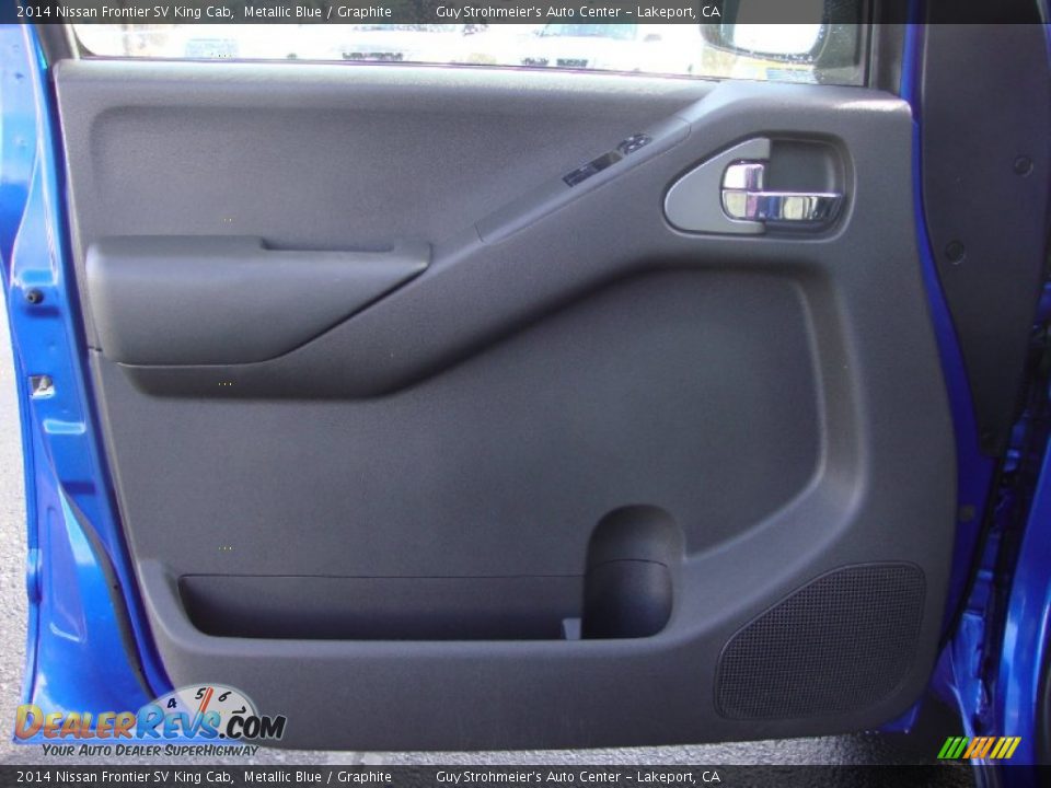 2014 Nissan Frontier SV King Cab Metallic Blue / Graphite Photo #9