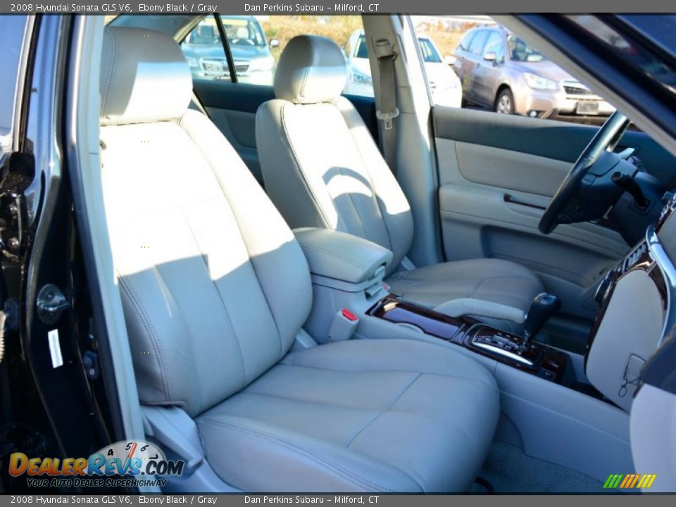 2008 Hyundai Sonata GLS V6 Ebony Black / Gray Photo #5