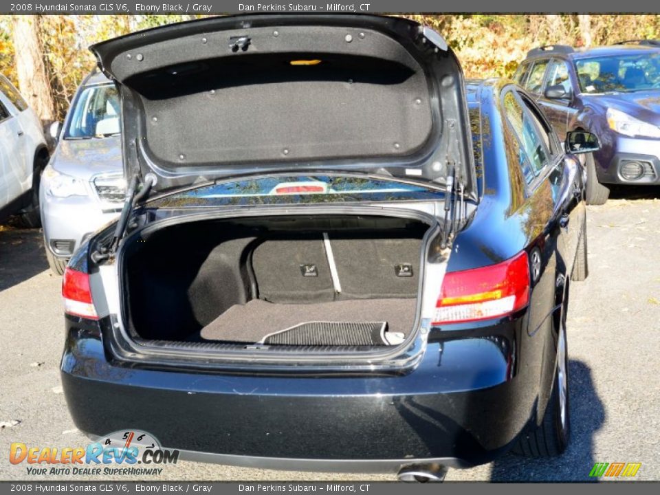 2008 Hyundai Sonata GLS V6 Ebony Black / Gray Photo #9