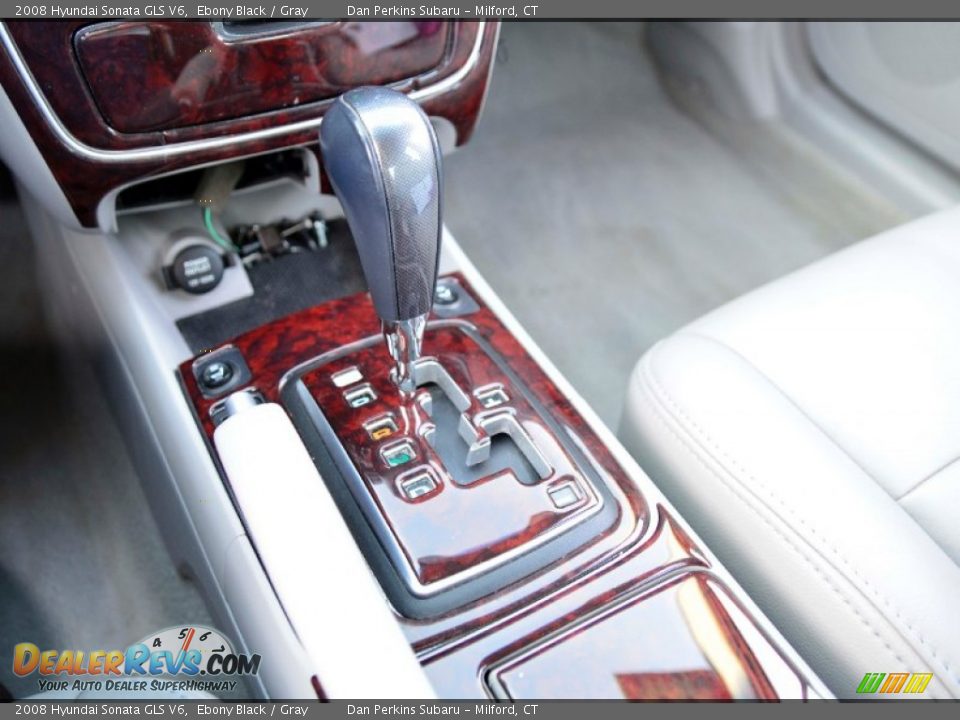 2008 Hyundai Sonata GLS V6 Ebony Black / Gray Photo #14