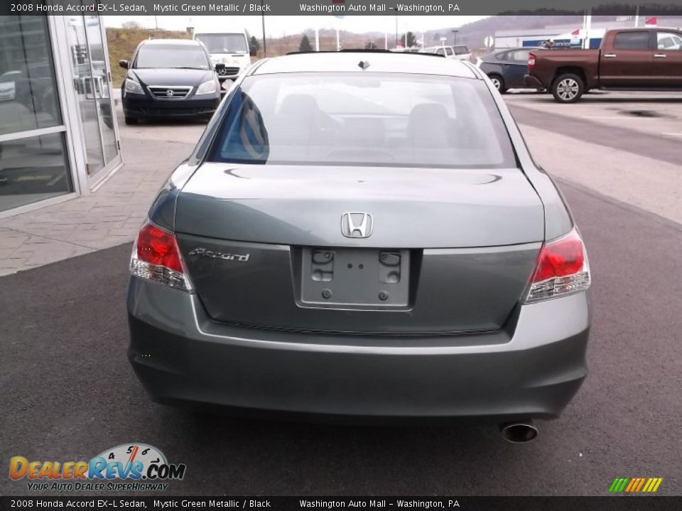 2008 Honda Accord EX-L Sedan Mystic Green Metallic / Black Photo #8