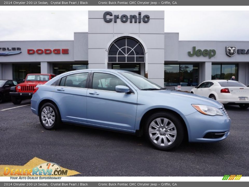 2014 Chrysler 200 LX Sedan Crystal Blue Pearl / Black Photo #1